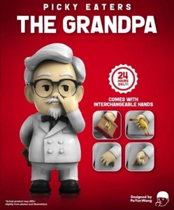 Figura Vinilo Mighty Jaxx Picky Eaters THE GRANDPA KFC POR PO YUN WANG - Imagen 1 de 4