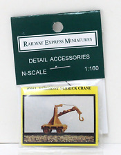 REM Railway Express Miniatures 2013 N 1:160 Fairmont Derrick Crane kit cast mtl