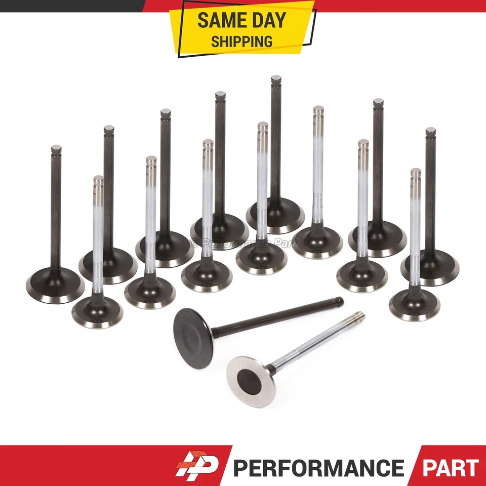 Válvulas de escape de admisión para 98-05 Chevrolet Prizm Toyota MR2 Celica Corolla 1ZZFE Foto 1 de 4