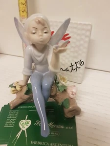 BAMBINI FINE PORCELLANA MORENA CUORE MATTO Artigianali DECORATI A MANO ,,, - Foto 1 di 2