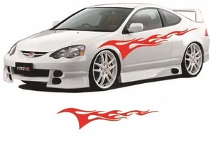 Flame Auto Graphic decal large 12"x 48" flaming body car truck vinyl flames v101 - Foto 1 di 2