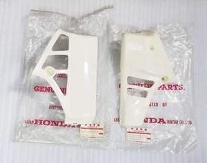 HONDA MTX125 MTX125R MTX200 COVER SHROUD L&R OFF WHITE NOS 19030/19103-KE1-030ZB - Picture 1 of 21