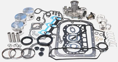 Kawasaki 3010 4010 Mule DIESEL Rebuild Kit w/ Pistons Rings Bearings Water Pump - Image 1 of 4