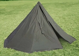 POLISH ARMY NOS MILITARY LAAVU TENT 2 PERSON 2x PONCHO SHELTER TIPI HALF SIZE 2 - Picture 1 of 4