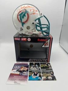 Bob Griese signierter Miami Dolphins T/B authentischer Riddell Mini Helm JSA - Foto - Bild 1 von 4