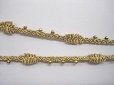 Handgearbeitete Borte Bouillon Gold BO-GB-1185