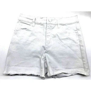 Justice Girls talla 16 blanco corto con dobladillo deshilachado, 3% elastano, verano o crucero - Imagen 1 de 3
