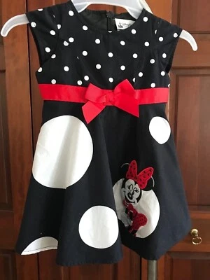 disney parks multicolor polka dots minnie mouse girl dress - Image 1 of 4