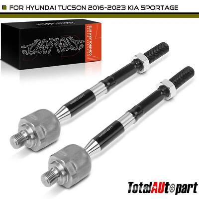2Pcs Tie Rod End for Hyundai Tucson 2016-2023 Kia Sportage 2017-2023 Front Inner - Image 1 of 4