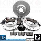 FOR AUDI Q7 4.2 FSI FRONT REAR DRILLED PERFORMANCE BRAKE DISCS PADS WIRE SENSORS