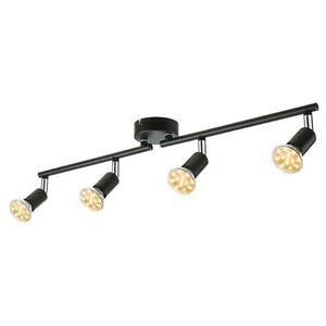 Tomshine 4 Way Adjustable Ceiling Spotlights 4 x 4W GU10 LEDs Bulbs 400lm Q2V1 - Picture 1 of 11