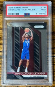 2018-19 Panini Prizm #184 Shai Gilgeous-Alexander Rookie SGA Rookie Card PSA 9 - Bild 1 von 2