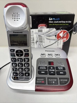 Panasonic  KX-TGM450 Amplified Cordless Telephone W/Answering Machine Light Use - Image 1 of 4