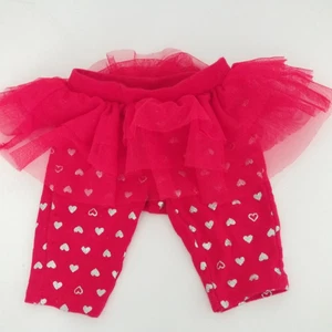 Carter’s Brand Just One You roter Tutu-Rock über Leggings mit silbernen Herzen Größe Neu mit Karton - Bild 1 von 3