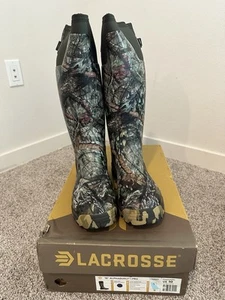 Lacrosse 18" Alphaburly Pro Mossy Oak Break-Up Country Boots 376027 Mens Size 10 - Picture 1 of 6