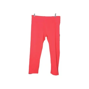 90 Degree by Reflex Stretch Capri Crop Leggings Size L Hot Pink Women’s NWT - Picture 1 of 8