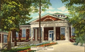 Postkarte George Williams College Speisesaal College Camp WI PA93 - Bild 1 von 2