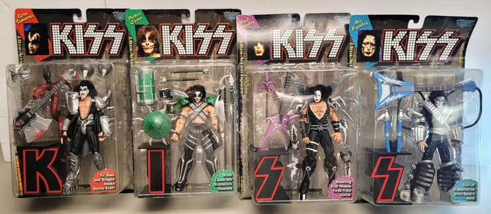 Juego de 4 figuras de acción McFarlane Toys KISS 1997 Ultra - MIP Ace Frehley Foto 1 de 4