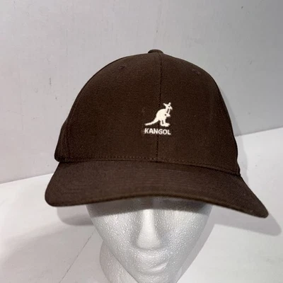 Boné de beisebol Kangol Gorpcore marrom lã ao ar livre flexível exército chapéu flexfit G/XL - Imagem 1 de 4