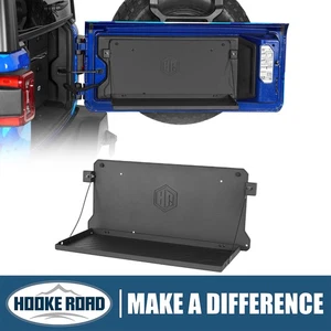 Mesa puerta trasera aluminio negro estante plegable ahorro para Jeep Wrangler JL 2018-2025 - Imagen 1 de 19