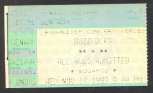 BUZZCOCKS DOUGHBOYS CONCERT TICKET STUB MAY 17, 1993 BOGARTS CINCINNATI OHIO - Picture 1 of 2