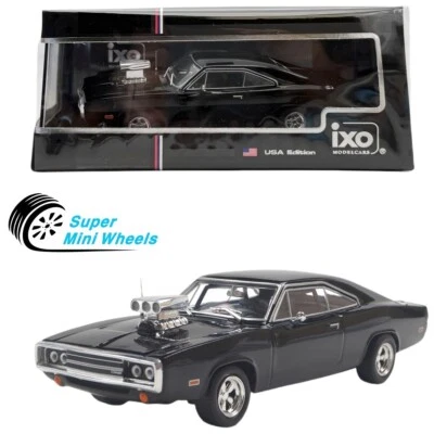 Dodge Charger 1970 modelos IXO 1:43 con motor soplado - negro Foto 1 de 4