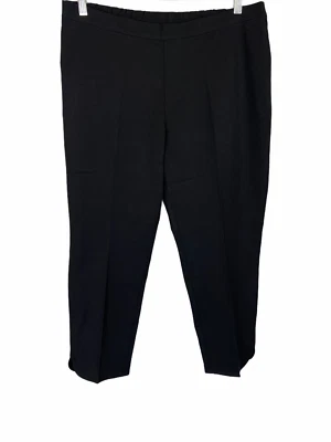 Calça de tornozelo Isaac Mizrahi feminina pequena estampa elástica 24/7 preta sólida tamanho 6P  - Imagem 1 de 2