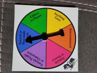 1987 Inkblotz The Game by decipher inc. Replacement Parts. Game spinner only - Image 1 of 4