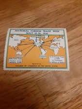 1940 USA FOREIGN TRADE WEEK CINDERELLA STAMP