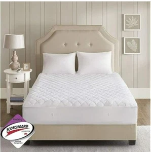 Beautyrest Scotchgard Heated Mattress Pad Electric Bed Warmer w/ 5 Heat Settings - Picture 1 of 6