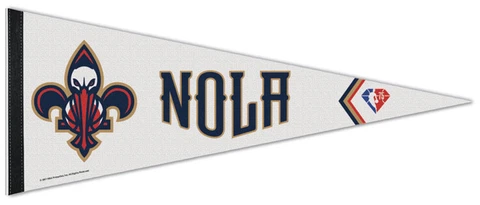 NEW ORLEANS PELICANS City Edition NBA 75th Anniversary Premium Felt PENNANT Cover