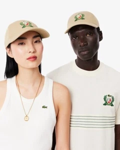 LACOSTE Adjustable Embroidered Twill Cap Unisex RK9455-02S Viennese - Picture 1 of 6