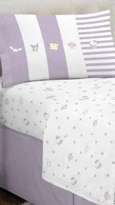 Hello Kitty And Friends Sanrio 3 piece Pastel Twin Sheet Set New! Free Gift! - Picture 1 of 4