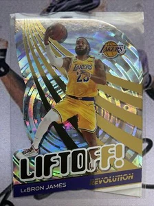 2020-21 Panini Revolution Liftoff! LeBron James #5 - Sharp Fractal Prizm Die Cut - Picture 1 of 1