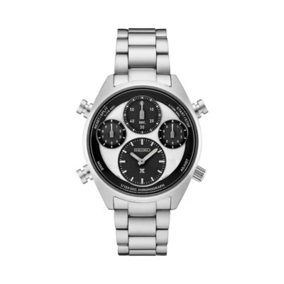Brand New SFJ001  Seiko Men's Prospex Speedtimer Solar Stainless Steel Watch Foto 1 de 2