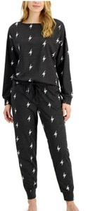 Jenni Intimates Lightning Bolt 2-Piece Women's Pajama Set NWT large - Picture 1 of 2
