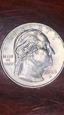 2023 - IN COD WE TRUST QUARTER (Very rare) copper and nickel  - Image 1 of 2