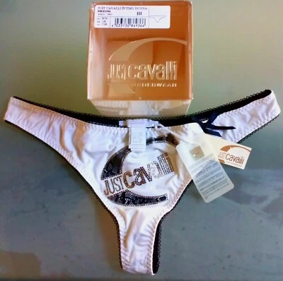 Tanga feminina Just Cavalli com strass - não usada com etiquetas - Imagem 1 de 4