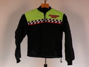Vintage Arctic Cat Long Sleeve Full Zip Windbreaker Black Green Womens Sz Small - Picture 1 of 7