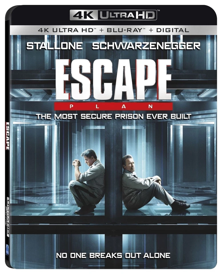 Escape Plan (4K UHD + Blu-ray) Stallone Arnold NEW Factory Sealed, Free Shipping - Image 1 of 1