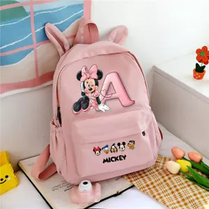 Mickey Minnie Mouse Girl School Bag Cartoon Anime Kid Boy Girl Knapsack Teenager - Picture 1 of 36