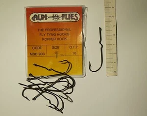 Ami per pesca a mosca ALPI FLIES MSD 903 fly tying hooks popper,pcs.10/blister - Imagen 1 de 1