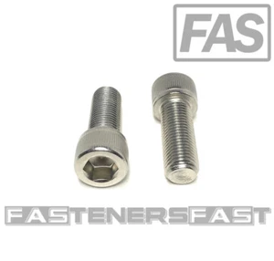 (10) 3/8-24x1 Edelstahl Steckschlüsselkappe Schraube Inbusantrieb FEINGEWINDE - Bild 1 von 5