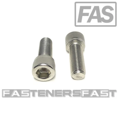 FAS (10) 3/8-24x1 Stainless Steel Socket Head Cap Screw Allen Drive FINE THREAD