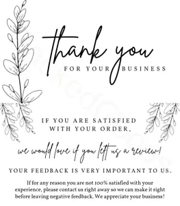 1-5000 eBay Etsy Shopify Seller Thank You Business Cards Double Sided Color #5 - Picture 1 of 4