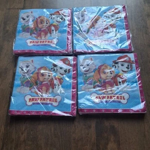 Paw Patrol Girl 4 packs of 16 Ct (64 ) Napkins Pink Skye Everest birthday party - Picture 1 of 2