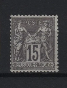 FRANCE STAMP YVERT 77 SCOTT 80 " PEACE AND COMMERCE SAGE 15c GRAY " MNG VF V014 - Picture 1 of 2