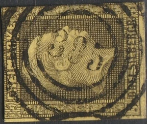 3 Sgr. MiNr. 4 mit Nummernstempel 385 ERDMANNSDORF (OPD Liegnitz ) - Bild 1 von 1