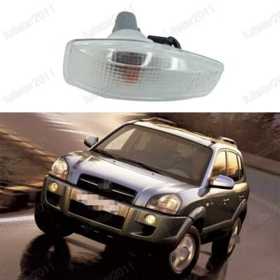 Lámpara de luz marcadora de guardabarros lateral izquierdo = derecho transparente para Hyundai Tucson 2005-2009 1 pieza Foto 1 de 3