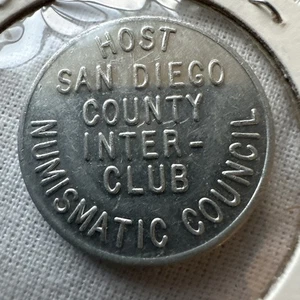 US 1983 San Diego County Inter Club ANA 92th Convention Numismatic Council Token - Picture 1 of 3